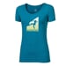 SASA "BOULDER" das Damen-T-Shirt aus Bambus petroleum melír