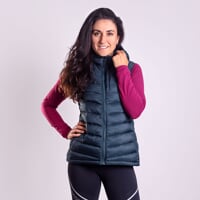 ALASKA VEST die Damen-Steppweste petroleum
