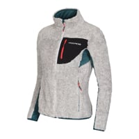 ALVA die stylische Damen-jacke grau melange/petroleum