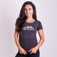 AROMA „NEPAL“ Damen-T-Shirt mit Kaffee-Viskose anthracite