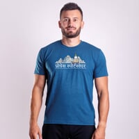 AROMATIC „NEPAL“ Herren-T-Shirt mit Kaffee-Viskose petroleum