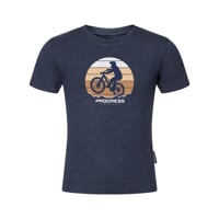 AROMATICO "BIKER" das Kinder T-Shirt navy