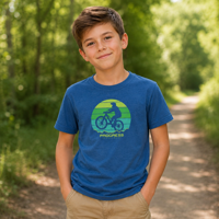 AROMATICO "BIKER" das Kinder T-Shirt petroleum