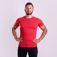 BA NKR das Herren-Funktions-T-Shirt Rot