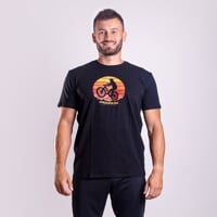 BARBAR "BIKER" das Bambus-T-Shirt für Herren schwarz