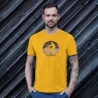 BARBAR "BIKER" das Bambus-T-Shirt für Herren Senf