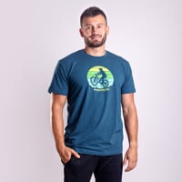 BARBAR "BIKER" das Bambus-T-Shirt für Herren petroleum