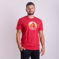 BARBAR "BIKER" das Bambus-T-Shirt für Herren rot
