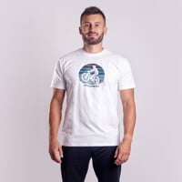 BARBAR "BIKER" das Bambus-T-Shirt für Herren weiß