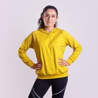 BIDDY das Damen-Kapuzensweatshirt mustard