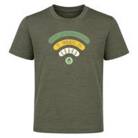 BRAM "SIGNAL" Merino T-Shirt schwarz melnge