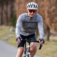 BS DAVOS men's cycling jersey silver