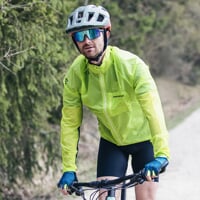 CONDOR der ultraleichte Windbreaker lime/schwarz