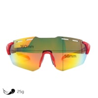 CROSS RED-R RED die Sportsonnenbrille rot