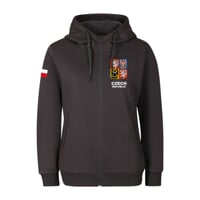 CZECH HOODY ZIP LADY women's sweatshirt anthracite