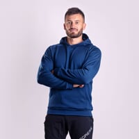 DOSSER das Herren-Kapuzensweatshirt blau