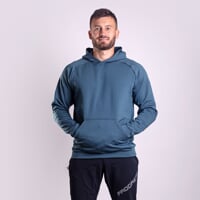 DOSSER das Herren-Kapuzensweatshirt blaugrau