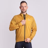 DRAFTIN Herren-Radsport-Windjacke sandig/schwarz