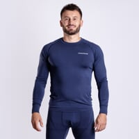 E NDR das Herren-Langarmhemd navy