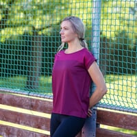 ENERGIA das Sport T-Shirt burgunderrot