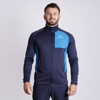 FORBES men's outdoor jacket with merino blackened blue/blue