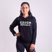 FUN HOODY CZECH LADY dámská mikina s kapucí schwarz
