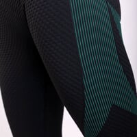 GEMA LEGGINS fitness seamless leggings black/green