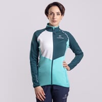 GLACIERA dámská funkční sportovní mikina zelená/bílá/mint