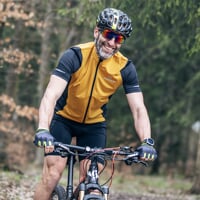 GRAVEL Herren Radtrikot sandig/schwarz