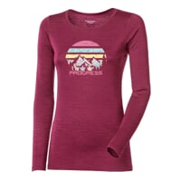 HELA "LANDSCAPE" das Damen-T-Shirt wein rot melange
