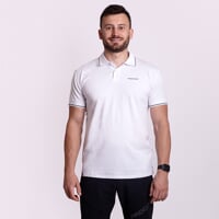 HOGAR men's bamboo polo shirt white