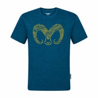 HRUTUR "RAM" das Merino Kurzarmhemd khaki melange