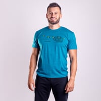HRUTUR „YAK“ Herren-Merino-T-Shirt grau melange
