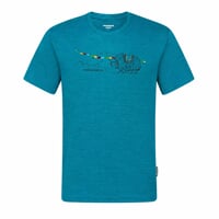 HRUTUR „YAK“ Herren-Merino-T-Shirt grau melange