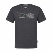 HRUTUR „YAK“ Herren-Merino-T-Shirt grau melange