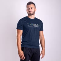 HRUTUR „YAK“ Herren-Merino-T-Shirt navy