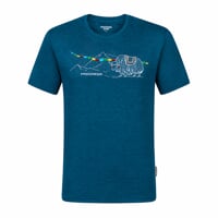 HRUTUR „YAK“ Herren-Merino-T-Shirt grau melange