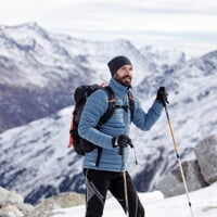 HUASCARAN die leichte, isolierte Herrenjacke blau/grau