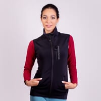 HUNTRESS VEST women's full-zip technical vest black
