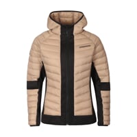 JANNU women's hybrid jacket cappuccino/black