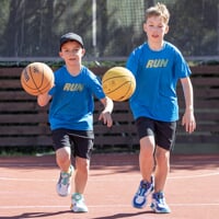 JUNIOR BASKETBALL kindersportschuhe weiß/blau/turquoise