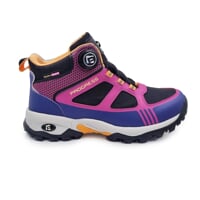 JUNIOR TREK MID WP wasserdichte Winterkinderschuhe Schwarz/Himbeere/navy
