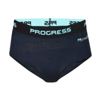 MA KLHZ 125 2-PACK Damen-Slips mit Merinowolle blackened blue +orange
