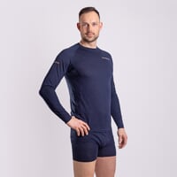 MA NDR 125 Langarm-Merinoshirt für Herren blackened blue