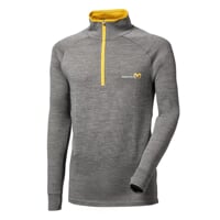 MB TRZ der Herren-Funktionsrollkragenpullover graue melange/petrol