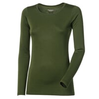 ORIGINAL dámské triko LS MERINO khaki melír