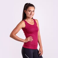 MS NBRZ  das Damen Unterhemd himbeere rot