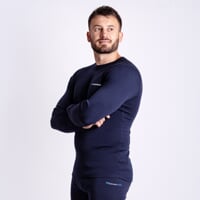 MT TDR 250 pánské merino triko s dlouhým rukávem černo-modrá