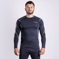 MW NDR 170 das Herren Merino Funktionsshirt schwarz melange