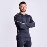 MW NDR 170 das Herren Merino Funktionsshirt schwarz melange